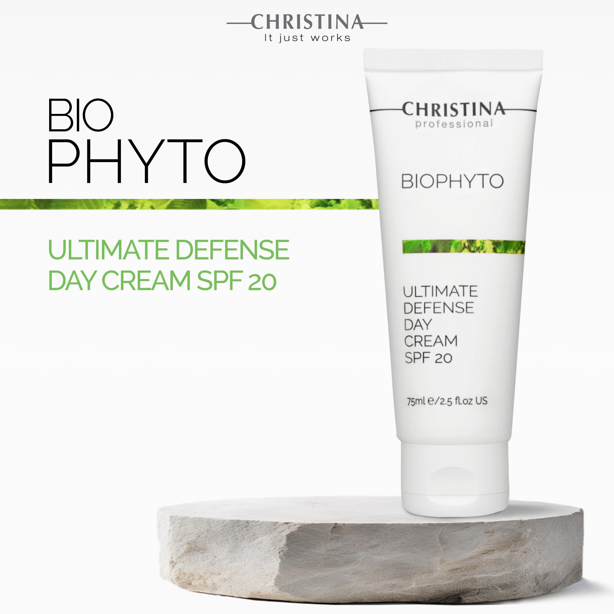 Amazon.com: Christina Bio Phyto 終極防禦日霜SPF 20-75 毫升- 廣譜